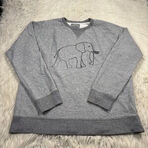 J.Crew x David Sheldrick Wildlife Trust Men's XL Gray Elephant Sweatshirt